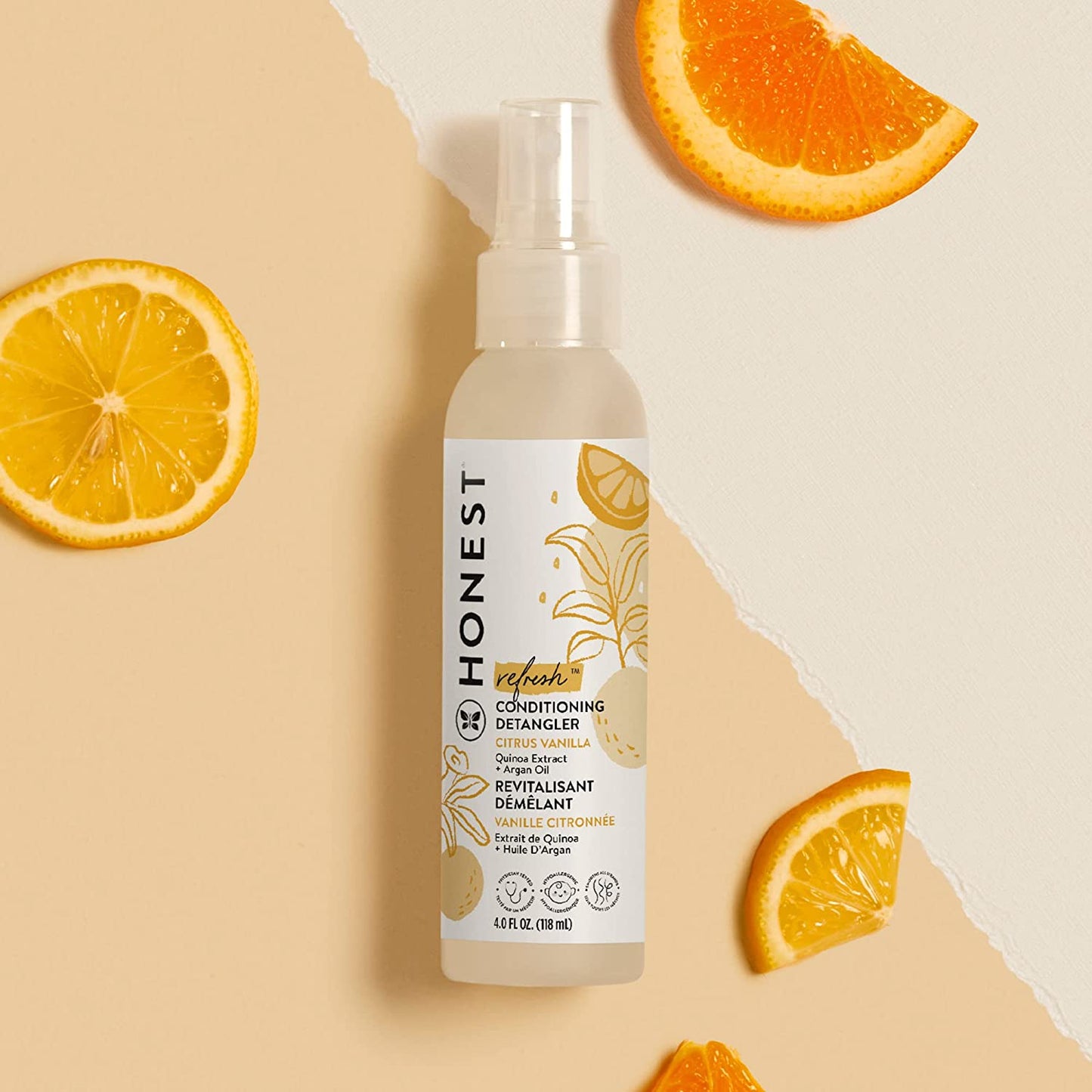 The Honest Company Conditioning Detangler, Sweet Orange Vanilla, 4 Ounce