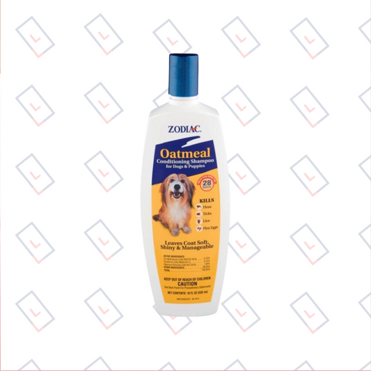 Zodiac Oatmeal Conditioning Shampoo for Dogs & Puppies – 18 oz